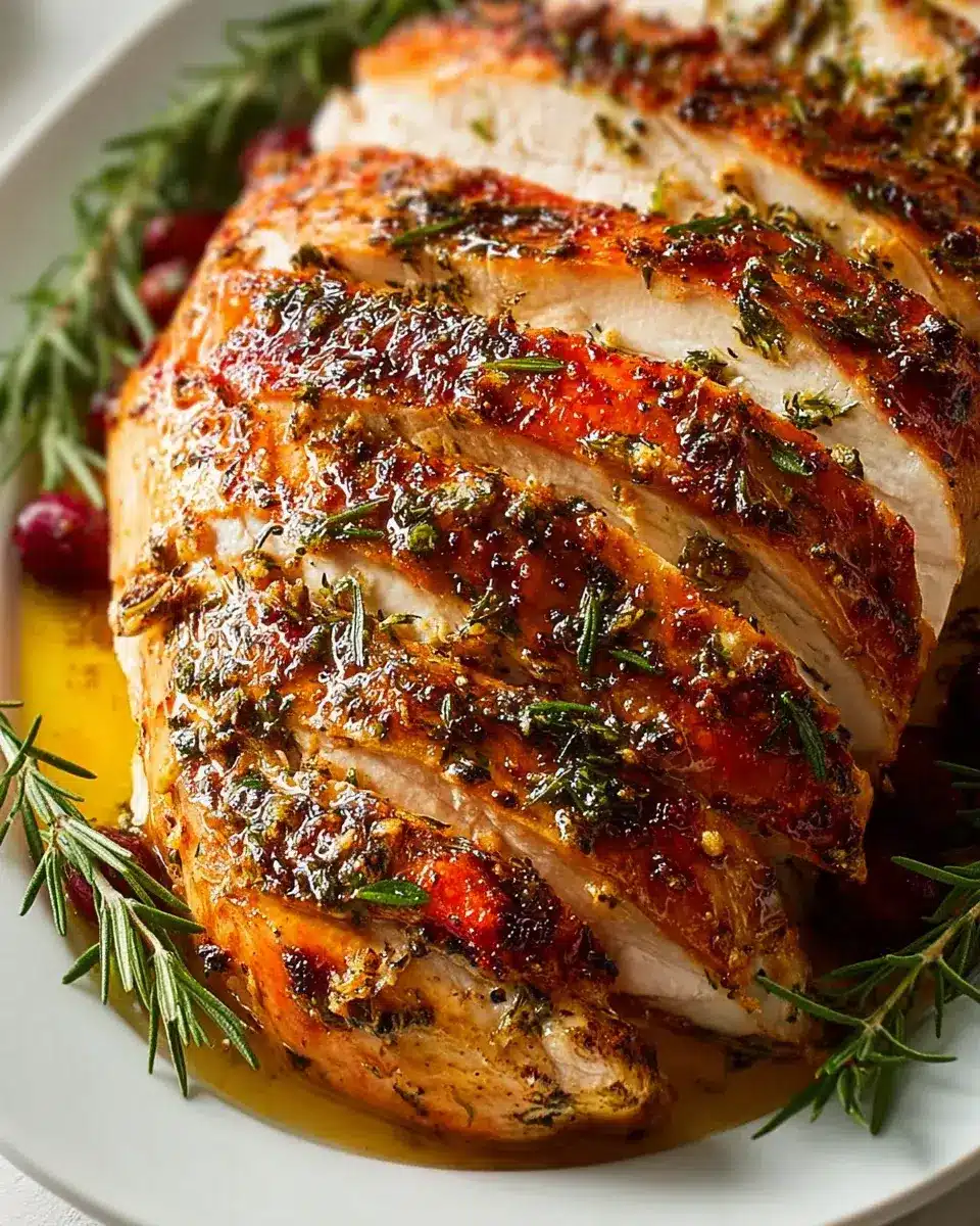 Putenbrust Knoblauch Kräuterbutter