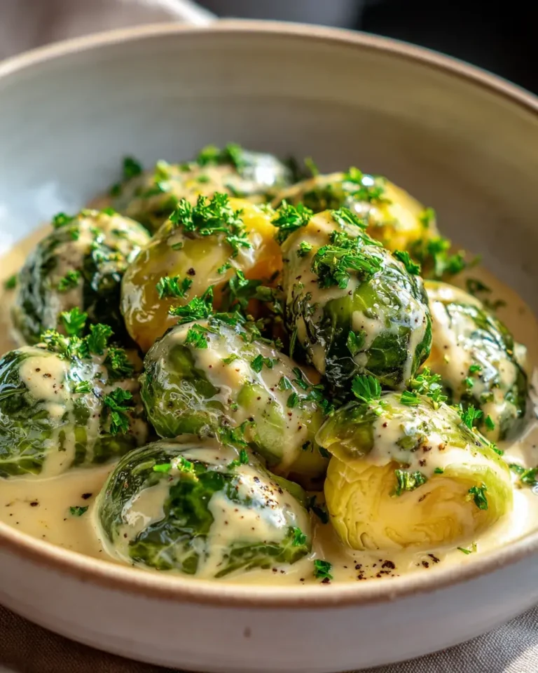 Blitzrezept: Rosenkohl in Frischkäse-Senfsauce – einfach köstlich – Snackerra