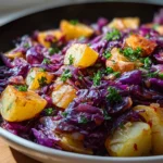 Rotkohl Pfanne Mit Kartoffeln