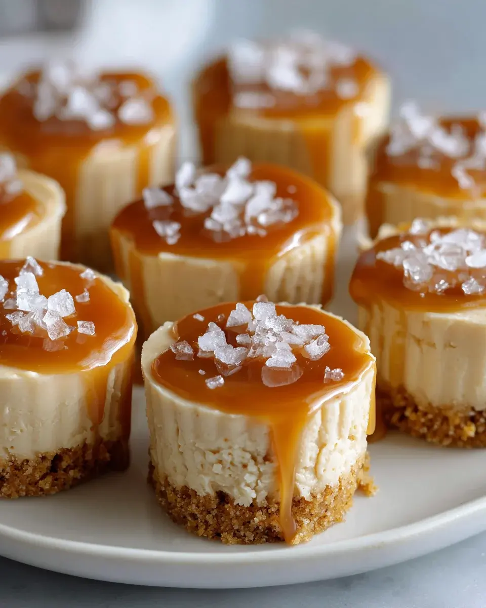 Salted Caramel Cheesecake Cups