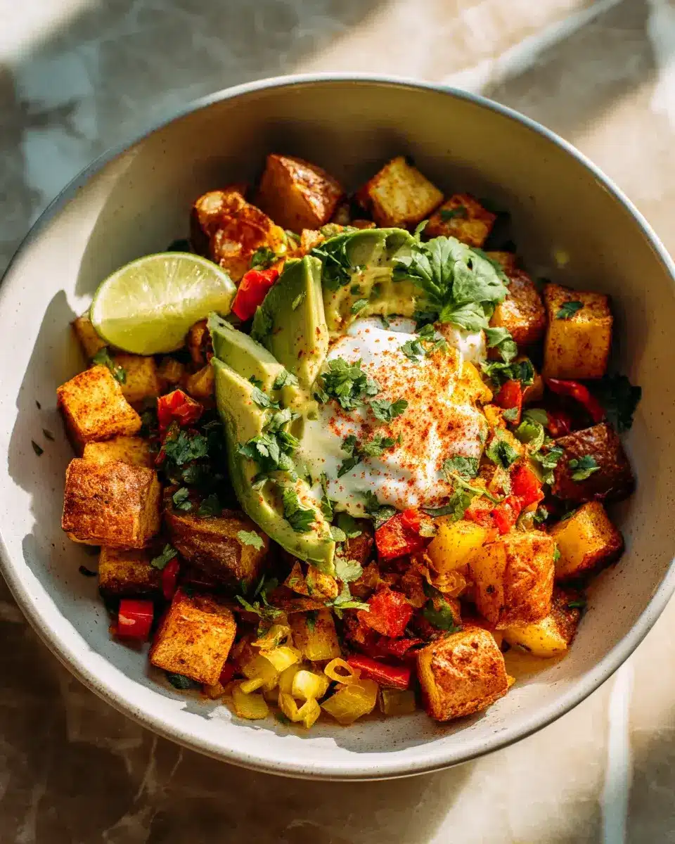 Schnelle Kartoffel Taco Bowl Meal Prep