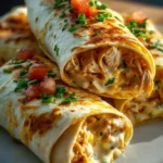 Schnelle Kase Knoblauch Hahnchen Wraps