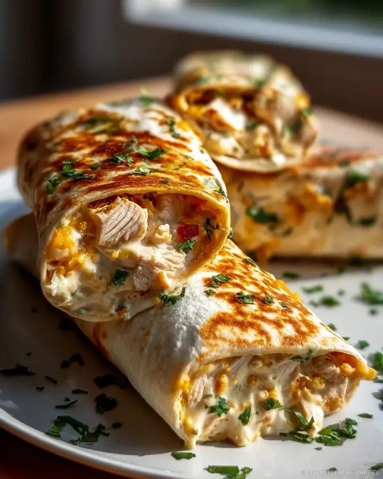 Schnelle Käse Knoblauch Hähnchen Wraps – Lecker und Fix!