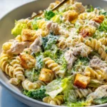 Simple Chicken Caesar Pasta Salad