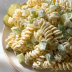 Simple Dill Pickle Pasta Salad