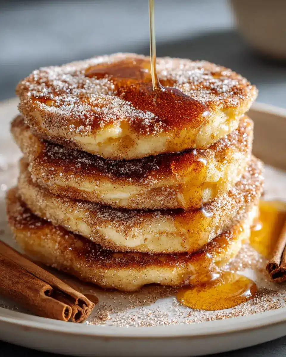 Spanish Churro Pancakes Breakfast Treat