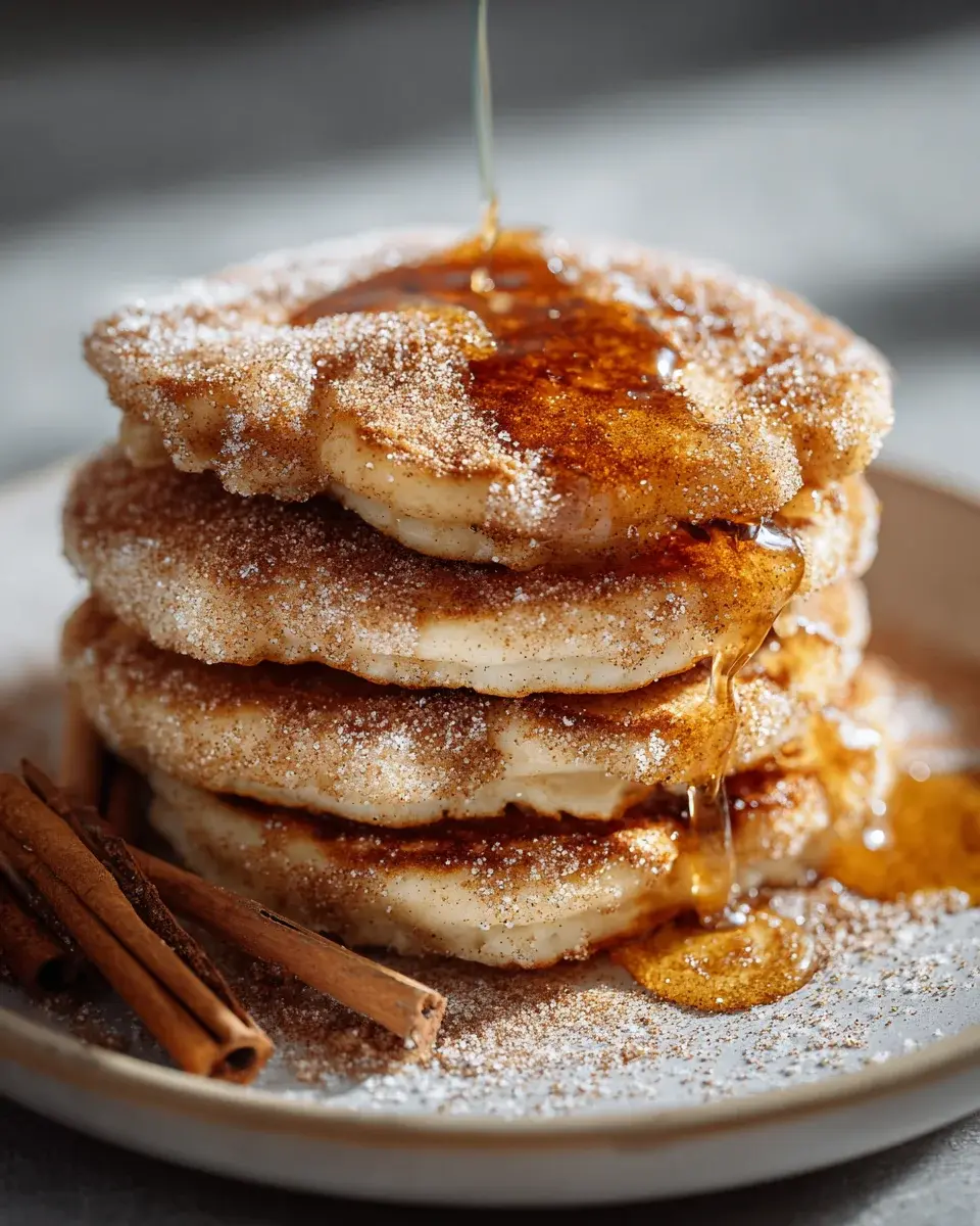 Spanish Churro Pancakes Breakfast Treat
