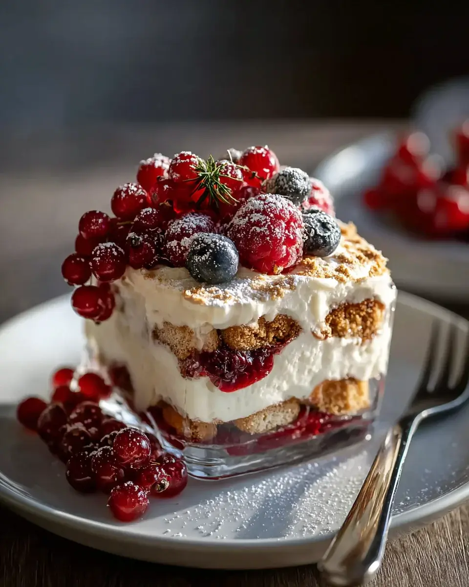 Spekulatius Tiramisu Mit Non-Alcoholic Beeren