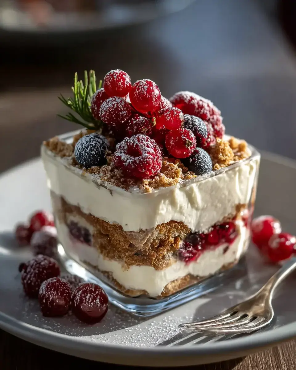 Spekulatius Tiramisu Mit Non Alcoholic Beeren