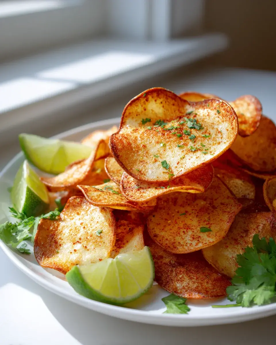 Spicy Chili Lime Air Fryer Chips