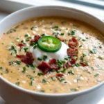 Spicy Jalapeyo Popper Potato Soup