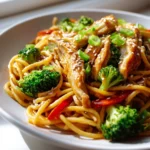 Sticky Garlic Chicken Noodles 2