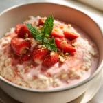 Strawberry Cream Oatmeal Bowl
