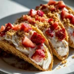 Strawberry Crunch Cheesecake Tacos Rezept
