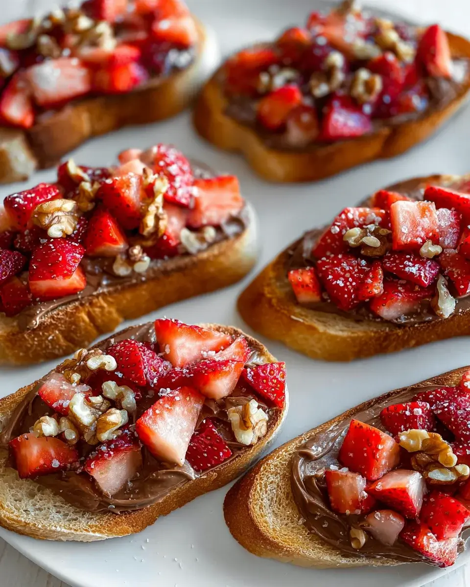 Strawberry Dessert Bruschetta Recipe