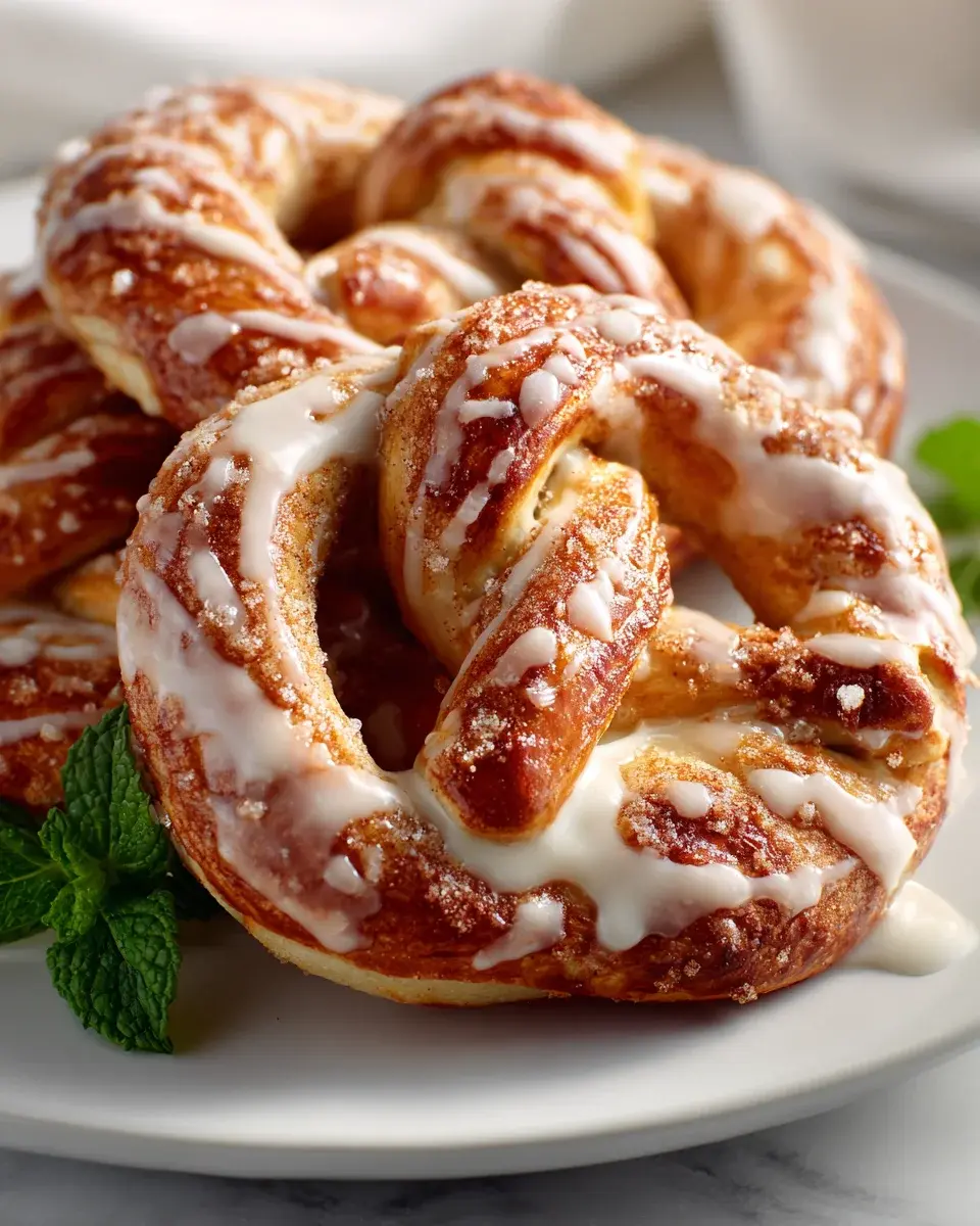 Syye Zimt Zucker Brezeln Mit Frischkyse Glasur