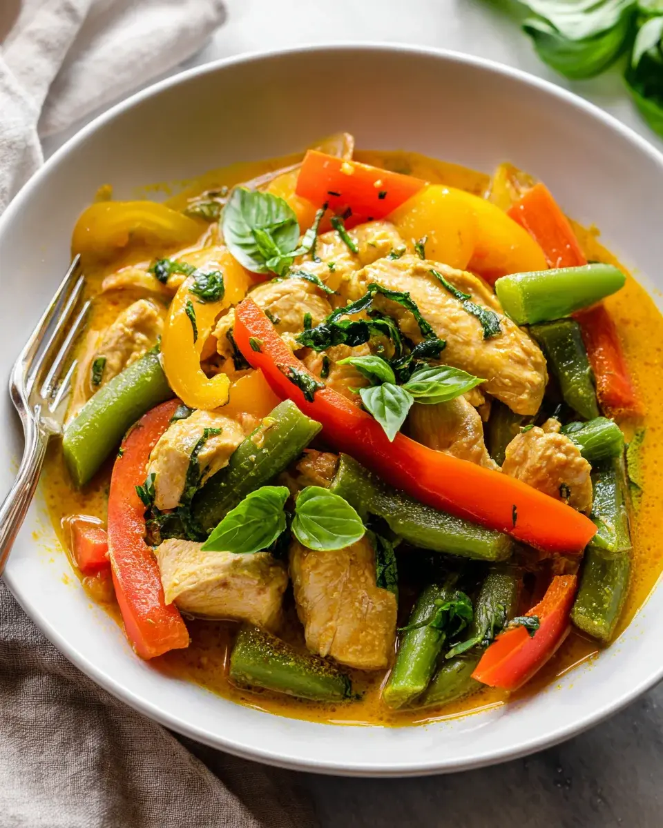 Thai Coconut Chicken Curry Skillet