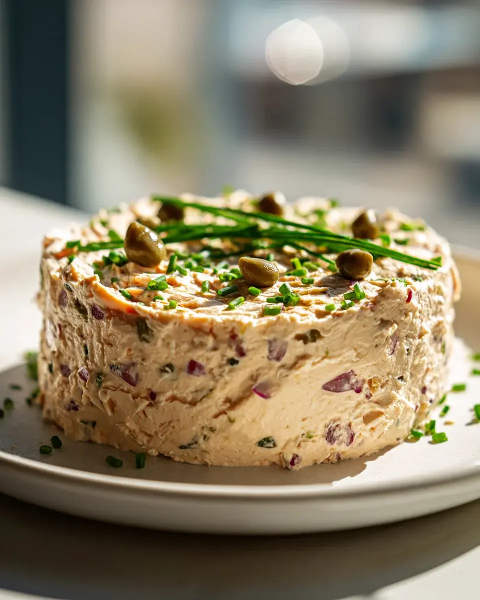 Thunfisch Frischkäse Aufstrich Mit Kapern Und Zwiebeln