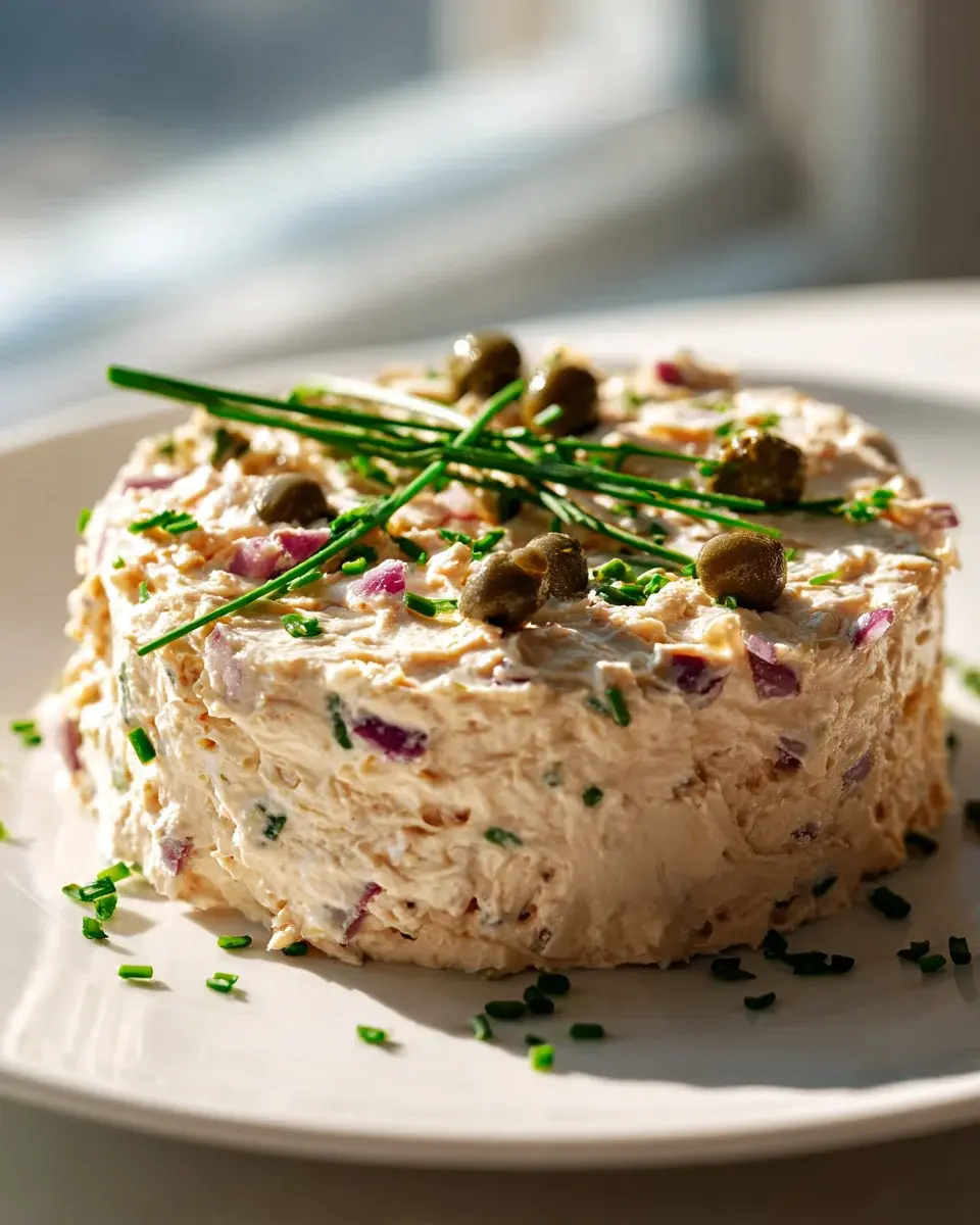 Thunfisch Frischkyse Aufstrich Mit Kapern Und Zwiebeln