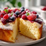 Vanille Ryhrkuchen Beeren Topping