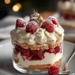 Vanillekipferl Dessert Himbeer Cremig Nobake