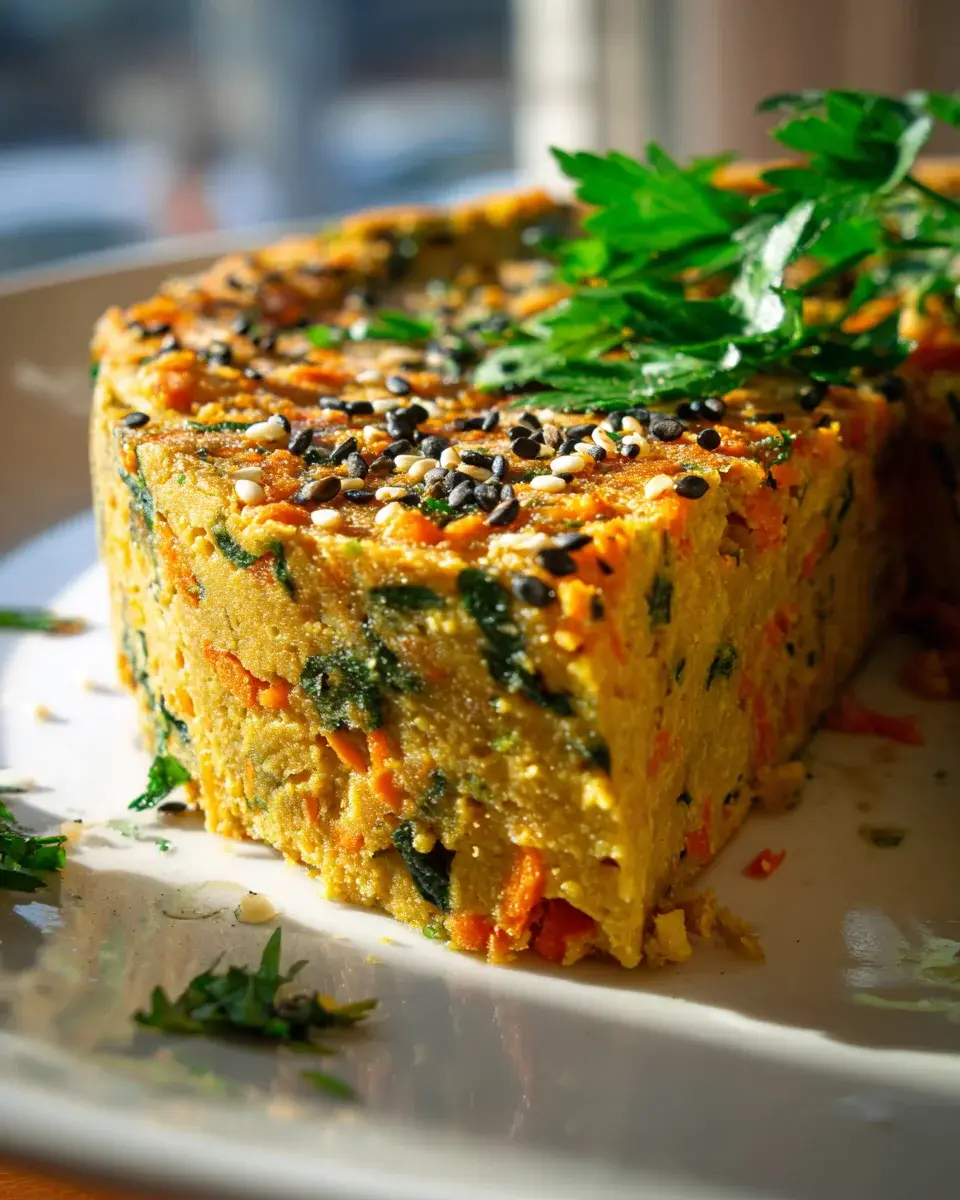 Veganer Gemüse Kuchen Mit Kichererbsenmehl