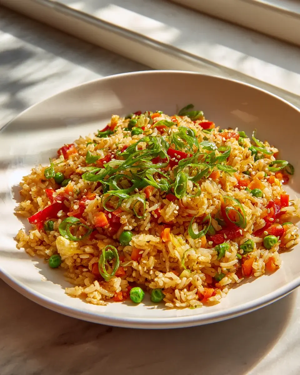 Veggie Fried Rice mit Sesam