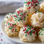 White Chocolate Rice Krispie Balls