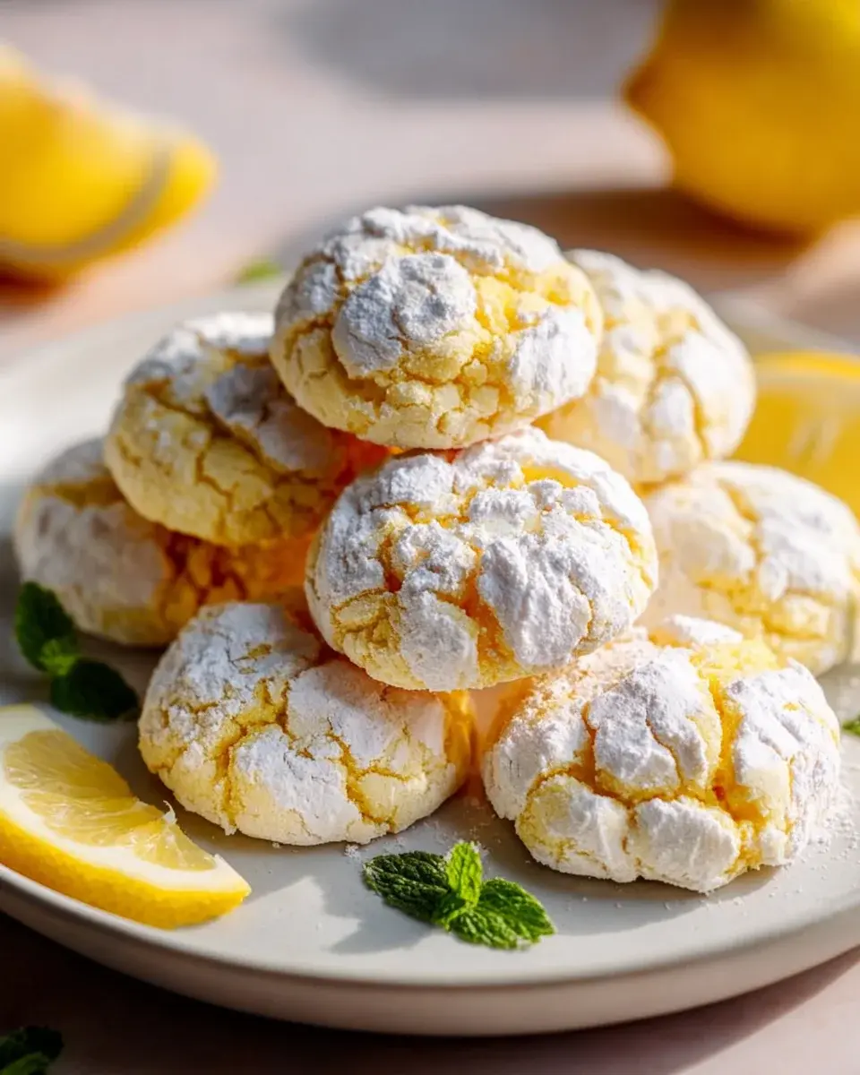 Zitronen Crinkle Kekse das Geheimnis dauerhaft perfekter Risse