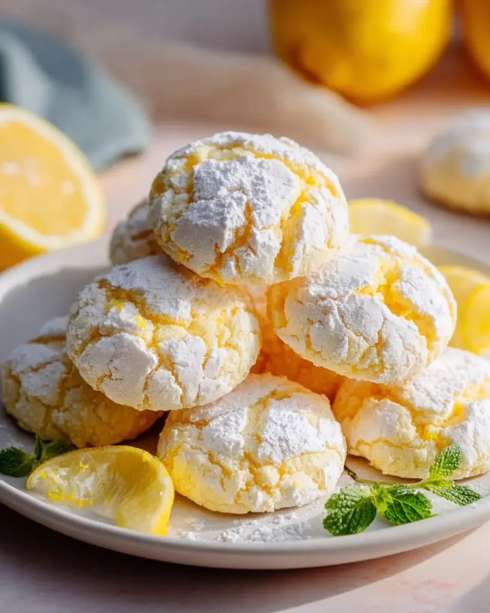 Zitronen Crinkle Kekse das Geheimnis dauerhaft perfekter Risse