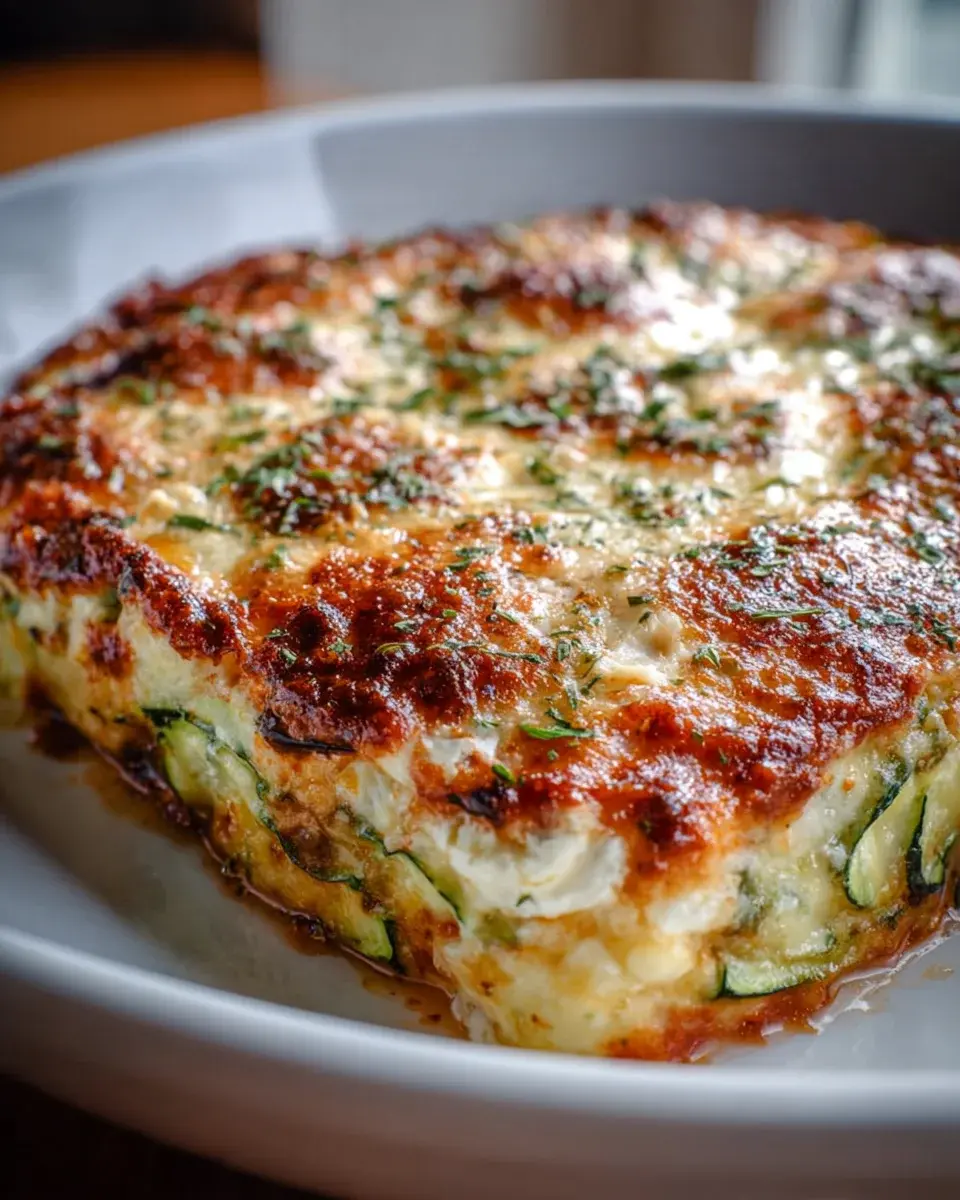 Zucchini Cottage Cheese Bake