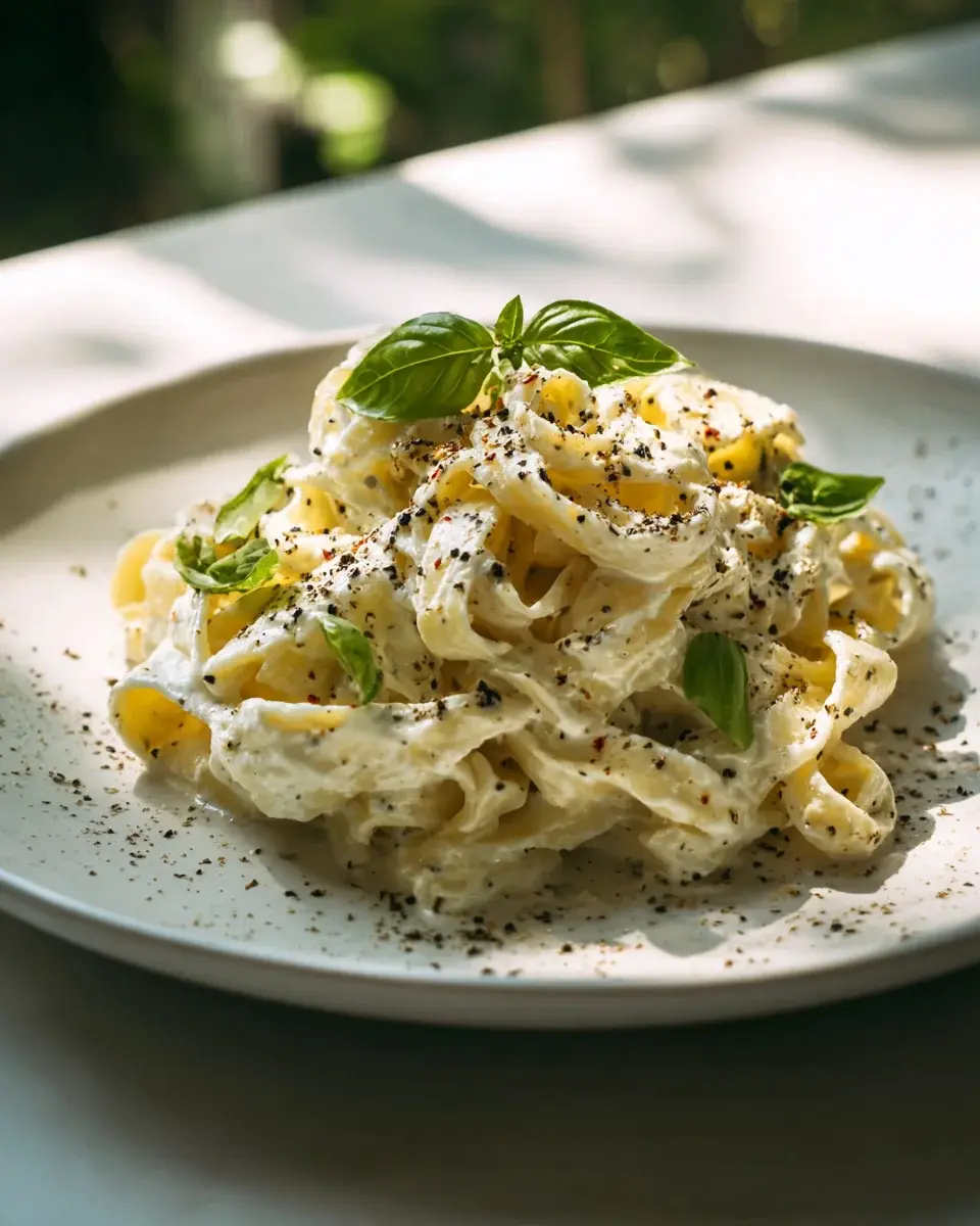cremige burrata pasta