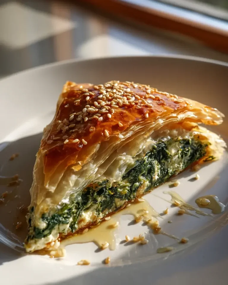 Verführerischer Spinat Börek: Süß, mit Honig & Sesam Rezept – Snackerra