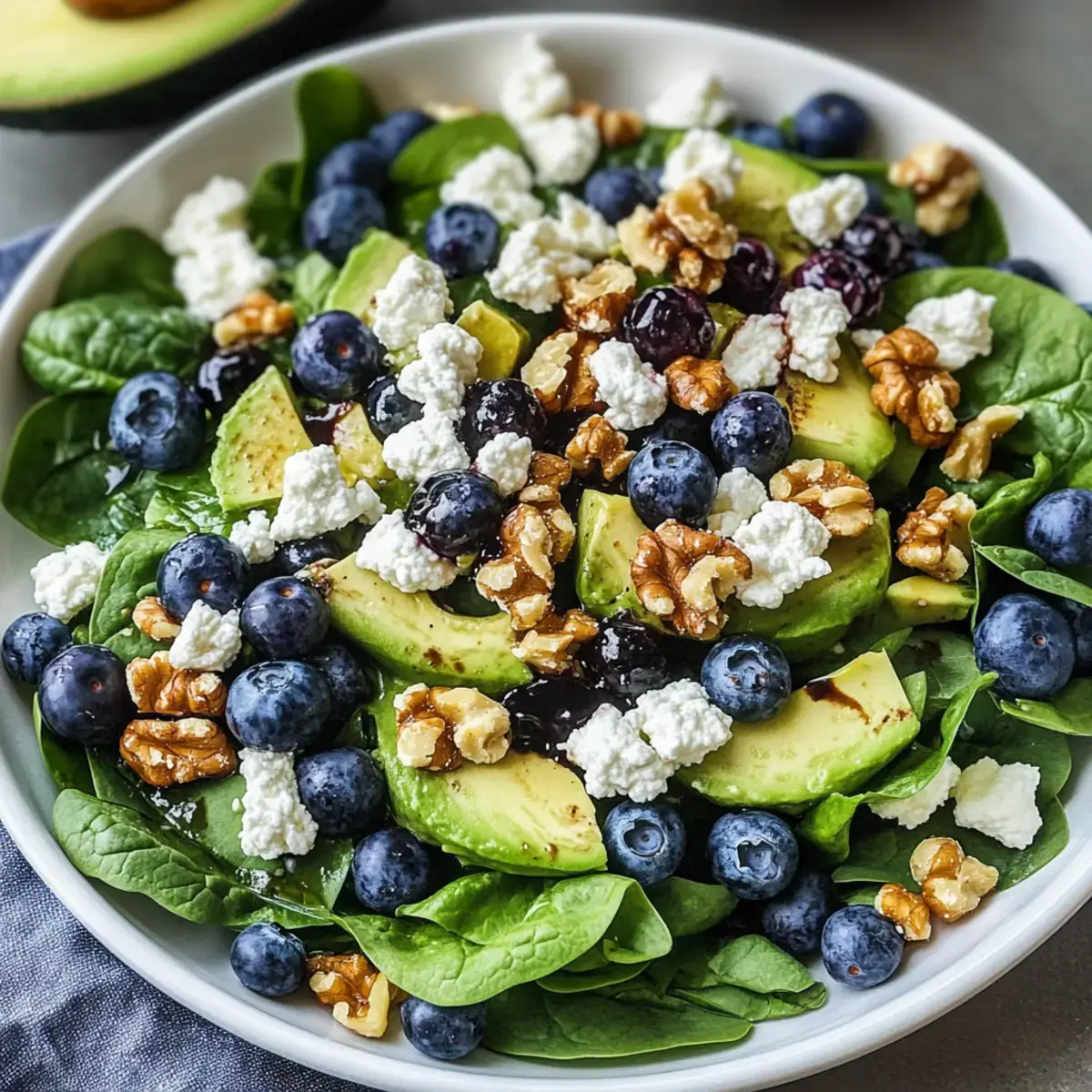 20-Minuten Spinat Heidelbeer Salat
