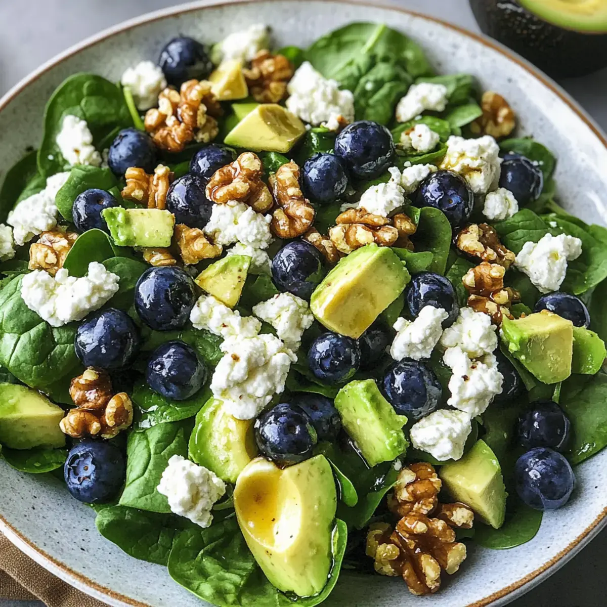 20 Minuten Spinat Heidelbeer Salat