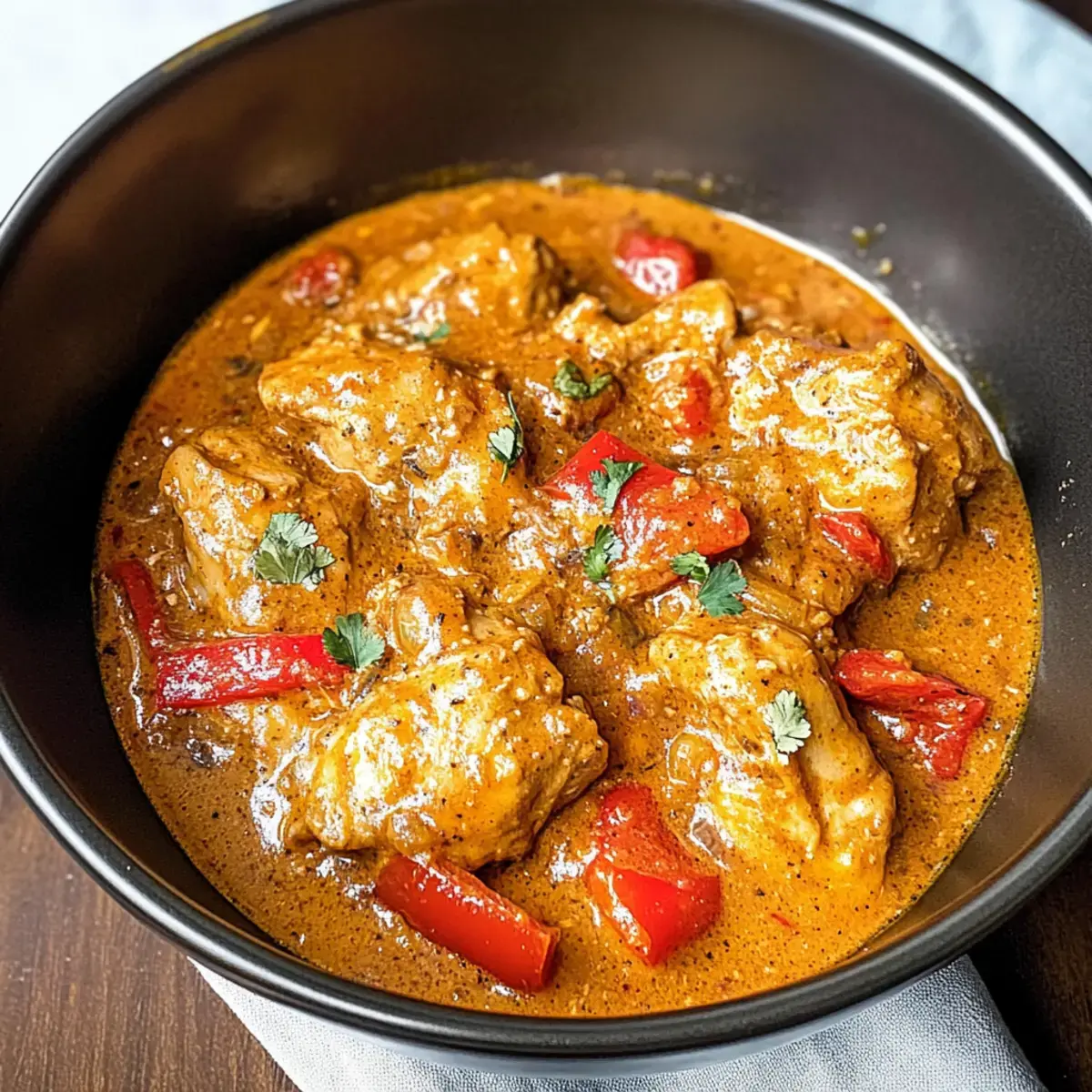 Afrikanischer Hühner-Erdnuss-Eintopf