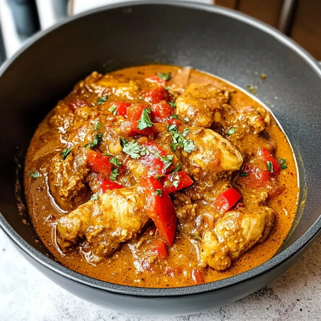 Afrikanischer Hühner-Erdnuss-Eintopf