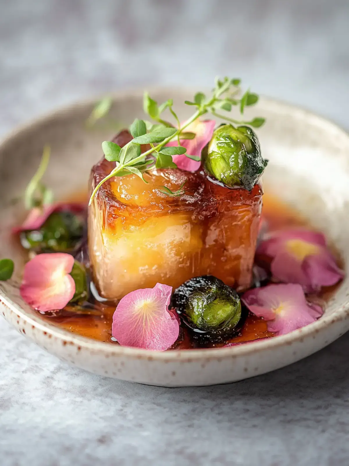 Ahornsirup-Glasierten Rosenkohl