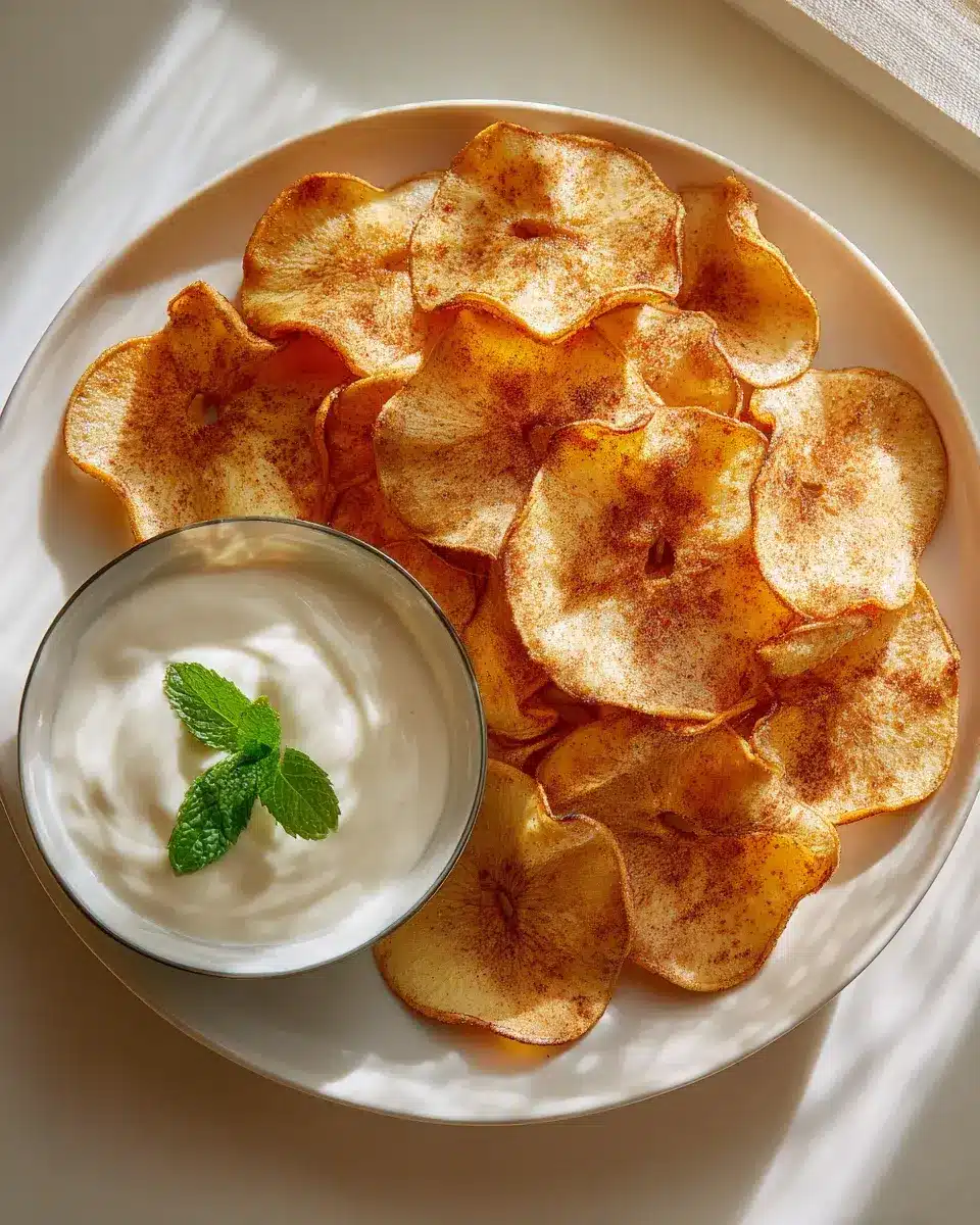 Air Fryer Apfel-Zimt Chips Rezept