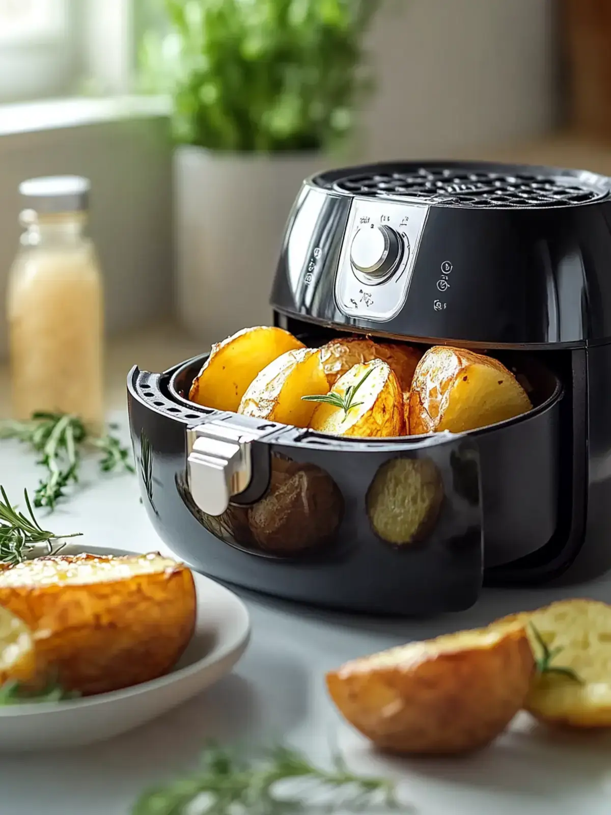 Airfryer gebackene Kartoffel