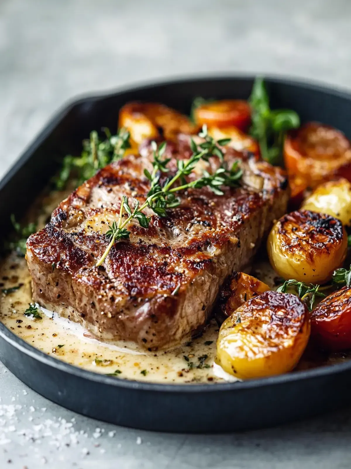 Altmodische Schweinekotelett Auflauf