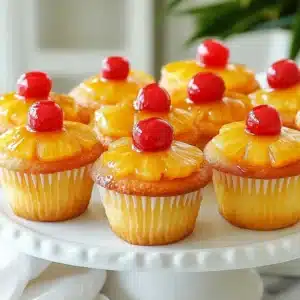 Ananas-Upside-Down-Cupcakes