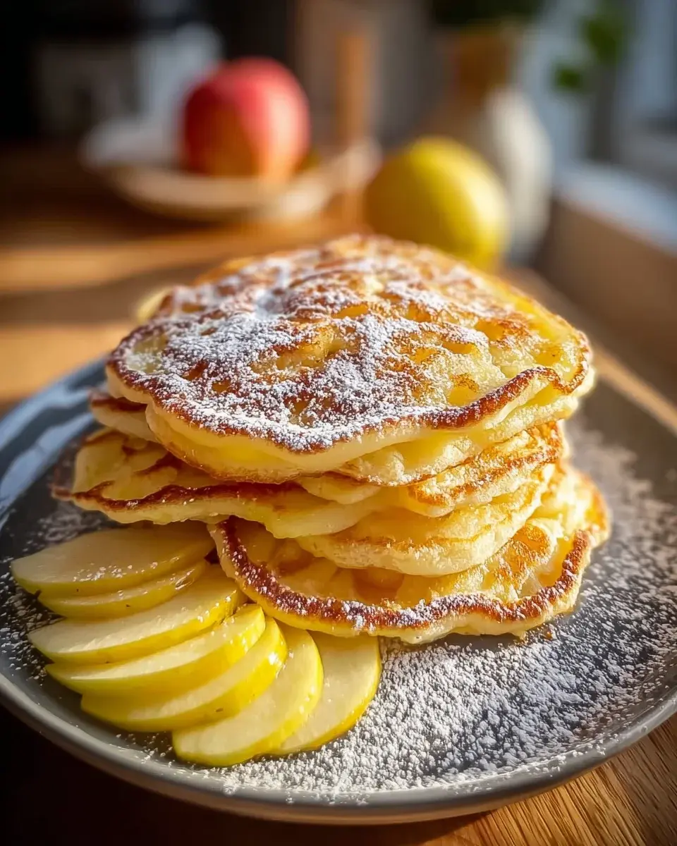 Apfel Joghurt Pfannkuchen Rezept