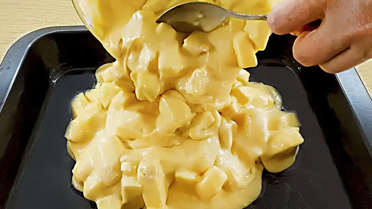 Apfelkuchen mit Quark