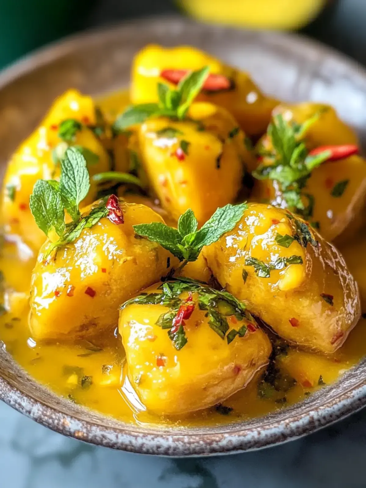Asiatisches Mango Hähnchen