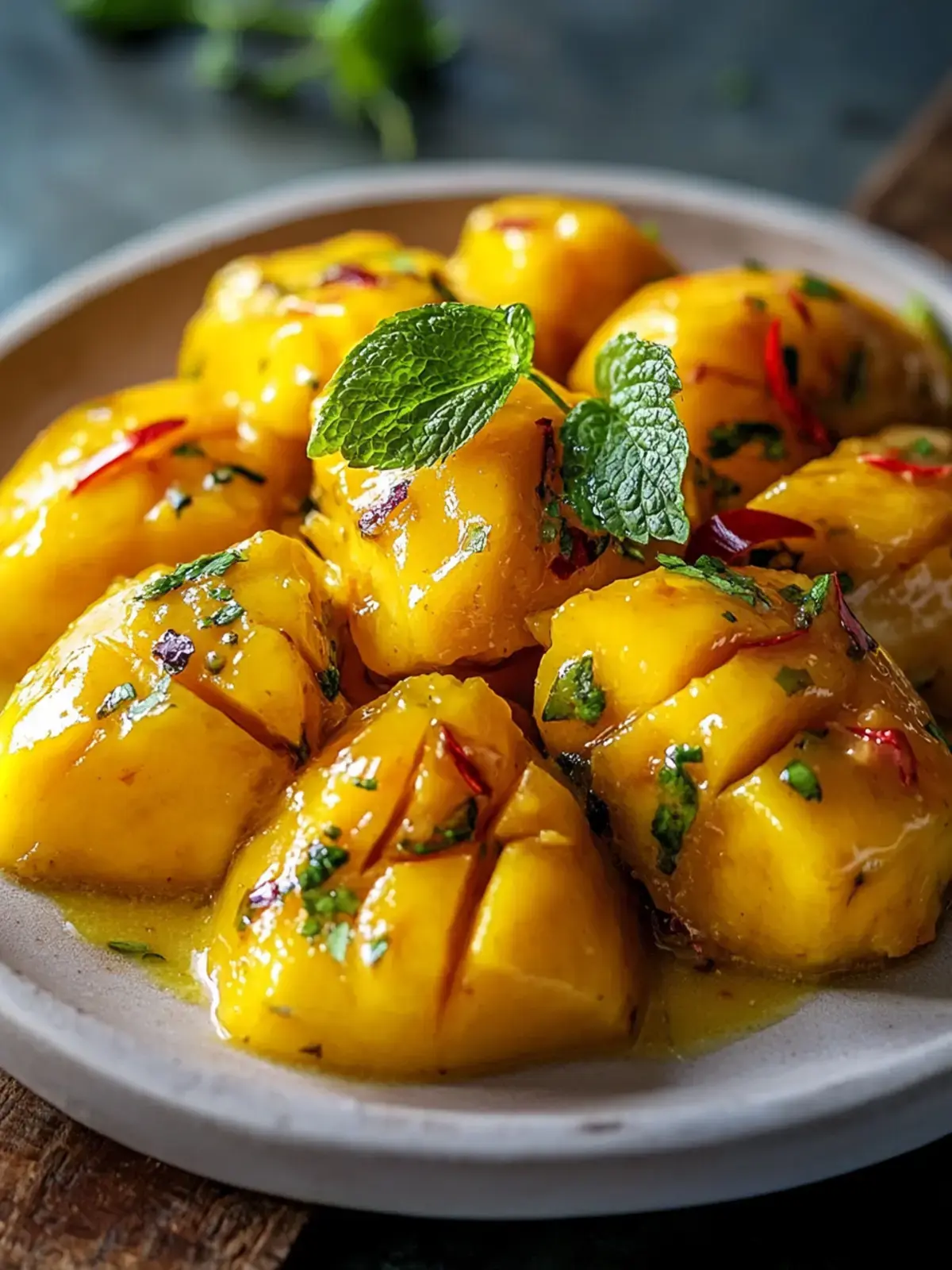 Asiatisches Mango Hähnchen