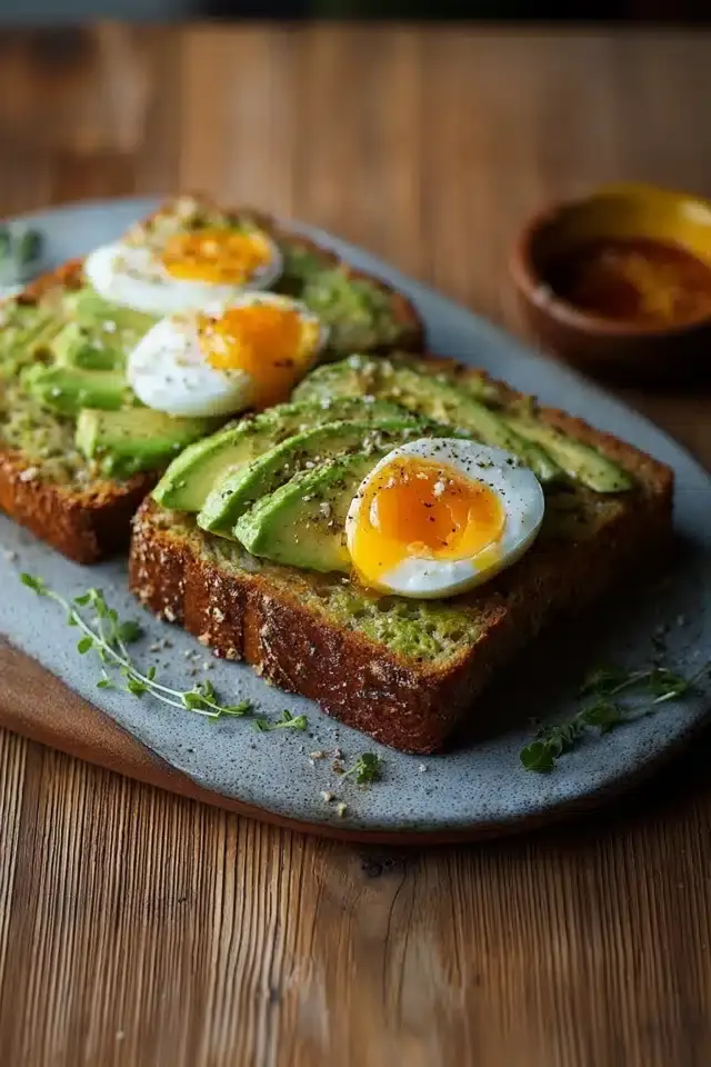 Avocado Brot mit Ei Rezept