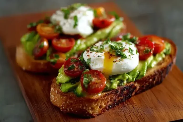 Avocado Burrata Bruschetta Rezept