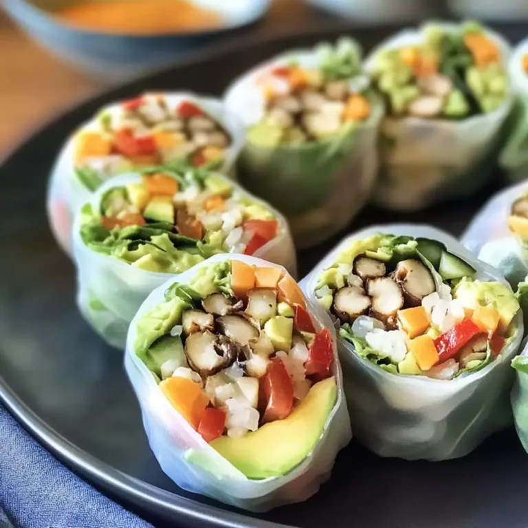 Avocado Shiitake Frühlingsrollen