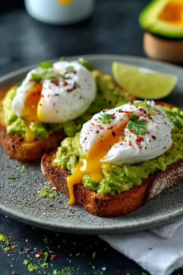 Avocado Toast pochiertes Ei